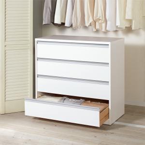 dinos（ディノス） 【日本製】前面光沢＆引き出し内部化粧チェスト 幅