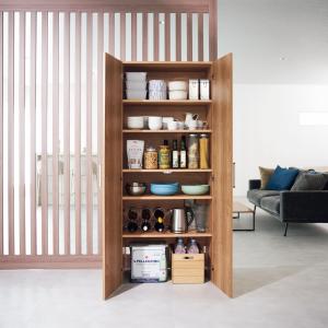 総耐荷重約75kg！食器からストックまで入るキッチンパントリー収納庫 幅75cmタイプ キッチン収納 キッチンストッカー 隙間収納 630210