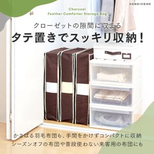 生活雑貨 便利グッズ 衣類ハンガー 衣装カバー ハンガー 布団収納 ダッチハンガー 着物収納 押入れ収納 縦に収納 炭入り消臭羽毛布団収納4個組 821920｜dinos-kagu