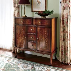 コンソールテーブル 木製 イタリア 猫脚 象嵌 完成品 イタリア製 588