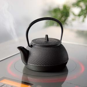 岩鋳 南部鉄器 お燗瓶（南部鉄瓶） 0.5L 平型 アラレ こげ茶