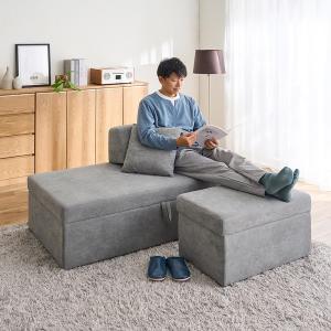 コンパクト収納ソファベッド 椅子 チェア ベン...の詳細画像3