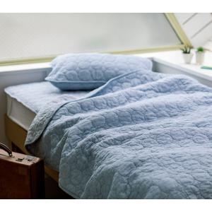 布団 毛布 タオルケット ガーゼケット キルトケット 夏用 ベビー ブランケット R ≪ダブル≫ パシーマEX夏のデニムブルー キルトケット 754027
