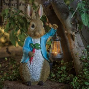 ガーデン ソーラーライト 庭用照明 ピーターラビットシリーズ ピーターラビットソーラーライト付き G38809