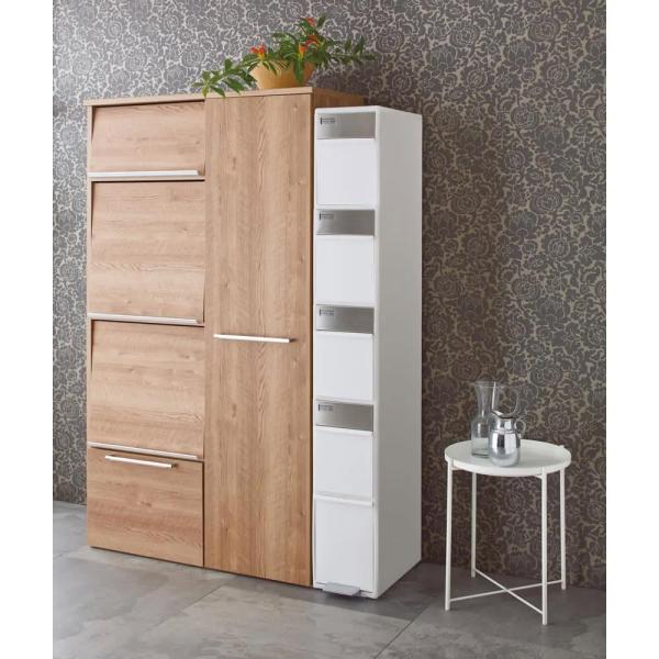 分別スウィングステーション（ダストボックス） 5段・タワータイプ ダストボックス キッチン 分別 6...