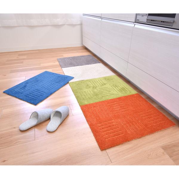 ≪同色2枚組≫ ピタプラス（R）タイルマット 約45×60cm カーペット ラグ マット タイルカー...