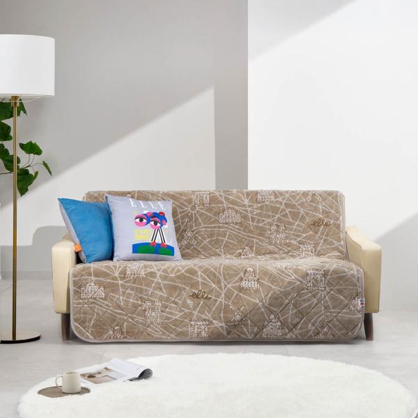 ≪2人掛≫ ELLE80th ヒートループ（R）ソファカバー ソファーカバー 人掛けソファーカバー ...