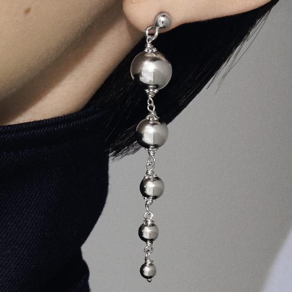 entiere/アンティエーレ SV ボールデザイン ピアス ジュエリー アクセサリー シルバー製 ...