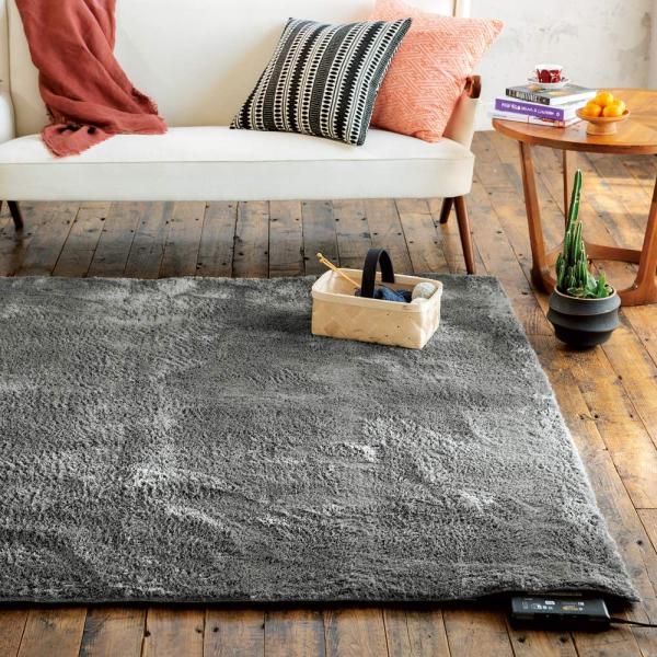 ≪約200×250cm≫ やわらかマイクロファイバーの多色シャギーラグ〈ラルジュ〉洗えるタイプ カー...