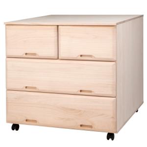 dinos（ディノス） 【日本製】キャスター付き総桐クローゼットタンス 4