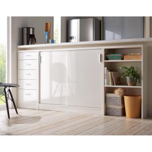 dinos（ディノス） 引き戸カウンター下収納庫 奥行23高さ100cmタイプ