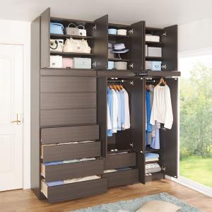 イケア（IKEA） VIHALS/ヴィーハルス ワードローブ 扉2枚付 ホワイト