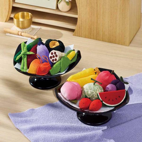 〈龍虎堂〉ちりめんお供え青果セット 年中行事用品 季節商品 LX7815 ディノス