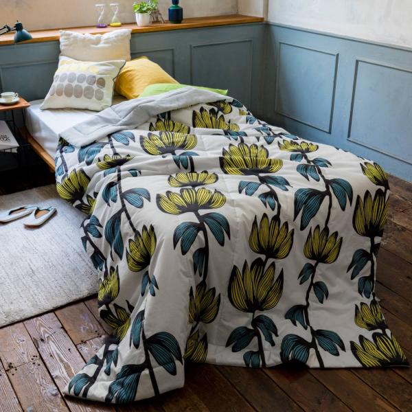 Finlayson/フィンレイソン アルマ 肌面ガーゼのキルトケット シングル 肌掛け布団 ダウンケ...