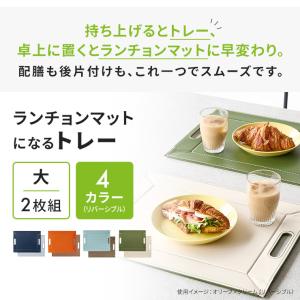 ≪大 2枚組≫ ランチョンマットになるトレー(...の詳細画像1