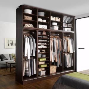 引き戸間仕切りワードローブ ハンガータイプ・幅...の詳細画像2