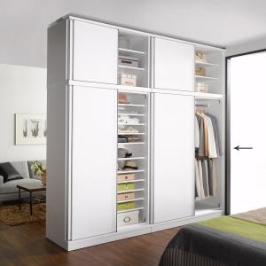 引き戸間仕切りワードローブ ハンガータイプ・幅...の詳細画像4