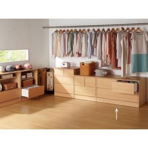 ≪幅100奥行56高さ58cm≫ クローゼットスペースをより美しく、より有効利用できる収納シリーズ フルスライドチェスト 衣類収納 押入れ クローゼット収納 632830