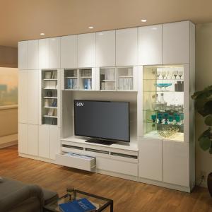 テレビ台 140cm 55インチ対応 ウォルナットブラウン ハイタイプ テレビ