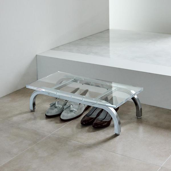 Ljus/リュース アクリル製エントランス踏み台 幅60cm 生活雑貨 便利グッズ ステップツール ...