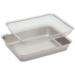 包丁 キッチンツール ボウル ざる バット ラバーゼ 角バット＋角ざるセット