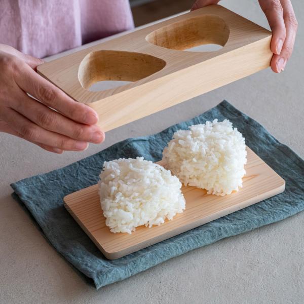 ふんわり、ほぐれるおにぎり！天然木ヒノキのおにぎり型 大 キッチンツール LX1902 爆買