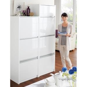 キッチン収納 レンジ台 キッチンラック 家電が隠せる！シンプル家電収納ストッカー 高さ180cm 824303