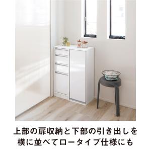 サイズが豊富な光沢すき間収納庫 幅25cm・奥...の詳細画像4