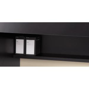 引き出し付き 光沢仕上げアーバンデスクシリーズ...の詳細画像5