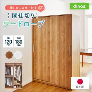 dinos ブルックリン風間仕切り収納 ハンガー2段 幅90cm リビング