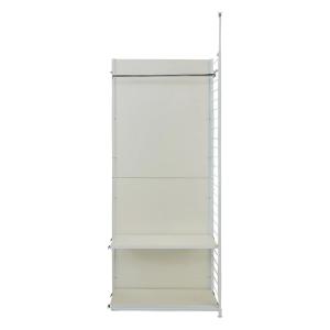 dinos（ディノス） ホワイト間仕切り収納 ハンガー2段タイプ・連結用