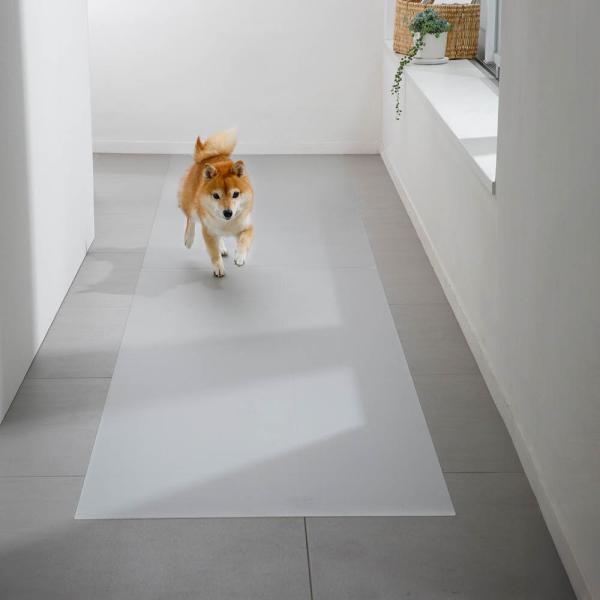 【ディノス限定販売】クラレプラスチックス 透明保護マット 60×180cm 掃除 お手入れ用品 手入...