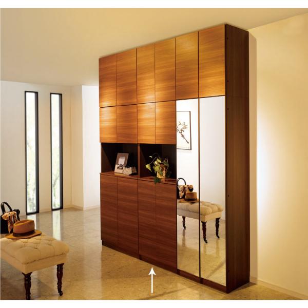 インテリアに合わせて8色＆13タイプから選べるシューズボックス オープン 幅60高さ180.5cm ...