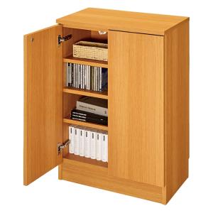 浜本工芸 本棚 書棚 木製 幅85cm 引き戸 ナラ材 No8600 書棚H [W85