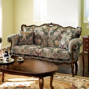 イタリア 1P ソファ 金華山 グリーン アンティーク イタリア家具 猫脚
