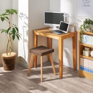 パソコンデスク 机 ED-2870 幅70cm ウォールナット あずま工芸 木製