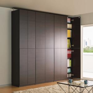 dinos ディノス　効率収納できる段違い棚シェルフ　ミラー扉　本棚 効率収納できる段違い棚シェルフ ［本体 ミラー扉タイプ 開き戸 幅90cm