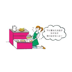 収納物を考えたステンレストップカウンター ハイ...の詳細画像1