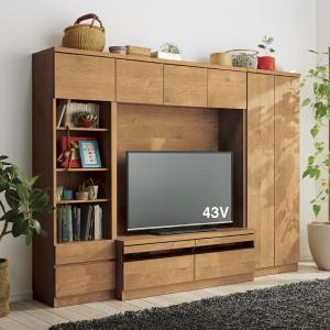 dinos テレビ台 幅159.5高さ166.5cm 【天然木調ハイバック