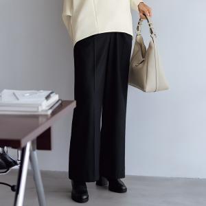 パンツ ブーツカット ワイドパンツ スーツ 日本製 センタープレス