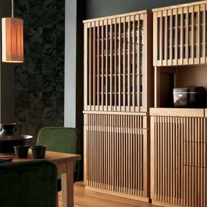 水屋箪笥 アンティーク 食器棚 引き戸 食器戸棚 木製 キッチンボード