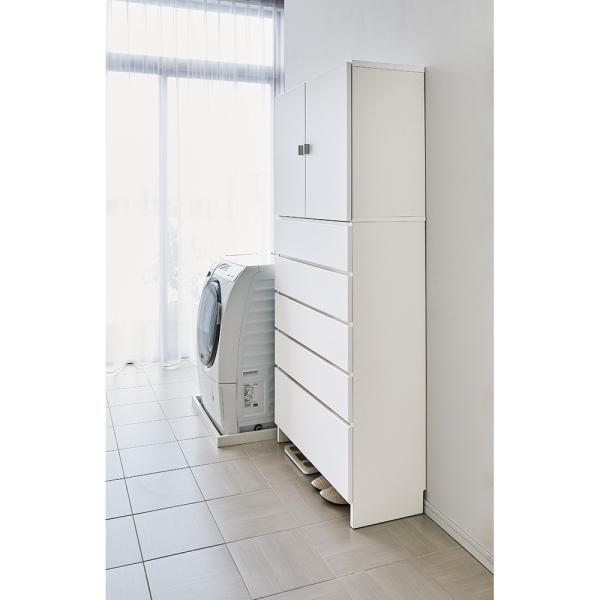 幅と奥行が選べるサニタリーチェスト 幅80cm奥行35cm トイレ 洗面所 ランドリー収納 洗面所収...