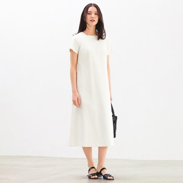 多機能素材 麻混 サックワンピース 機能性ウェア 雑貨 インナー 170502