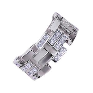 レディース リング ダイヤモンド リボン 指輪 K18 WG ホワイトゴールド