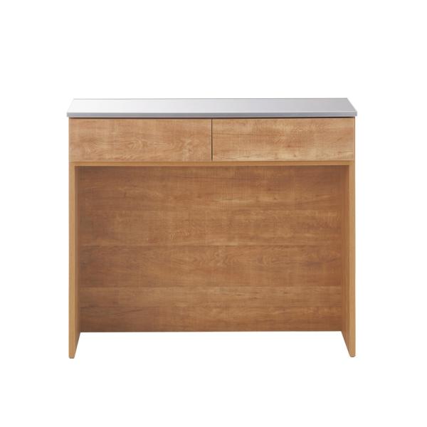 Cretty/クレッティ ステンレス天板 ナチュラルモダンキッチン収納 間仕切りカウンター幅100c...