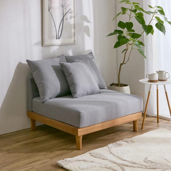 組み合わせが楽しめる天然木の広々ローソファ 幅90cm奥行87cm高さ80cm・85cm ソファ フ...