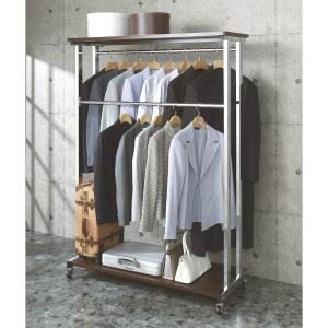 籐 ラタンハンガーラック 上棚付スリムラック 巾60cm W-669 アジアン