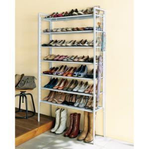 dinos（ディノス） ブルックリン風 突っ張りシューズラック3列 幅72cm