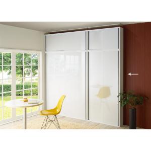 薄型フラップ収納チェスト 幅74cm・奥行19cm 511913