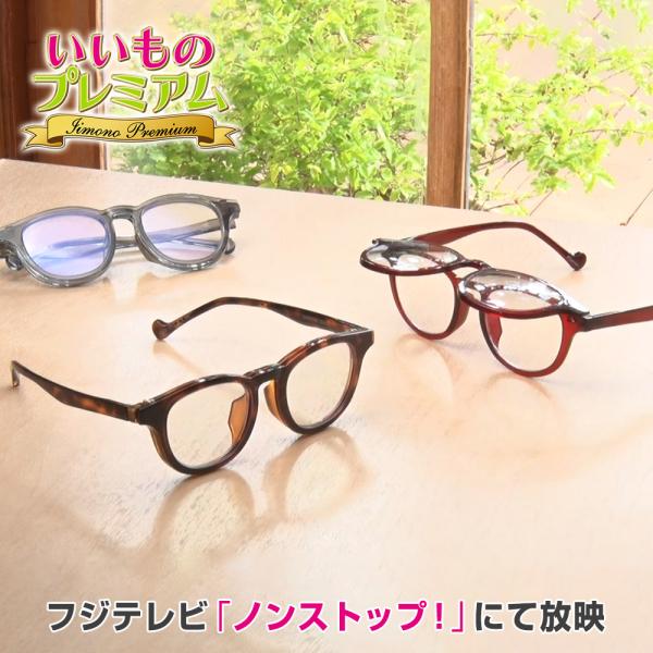 サングラス機能付き跳ね上げ老眼鏡 エリートスリー 健康 健康雑貨 AR2951 ディノス